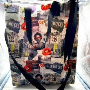 UGG Australia vinyl Hollywood Newspaper shopping tote bag